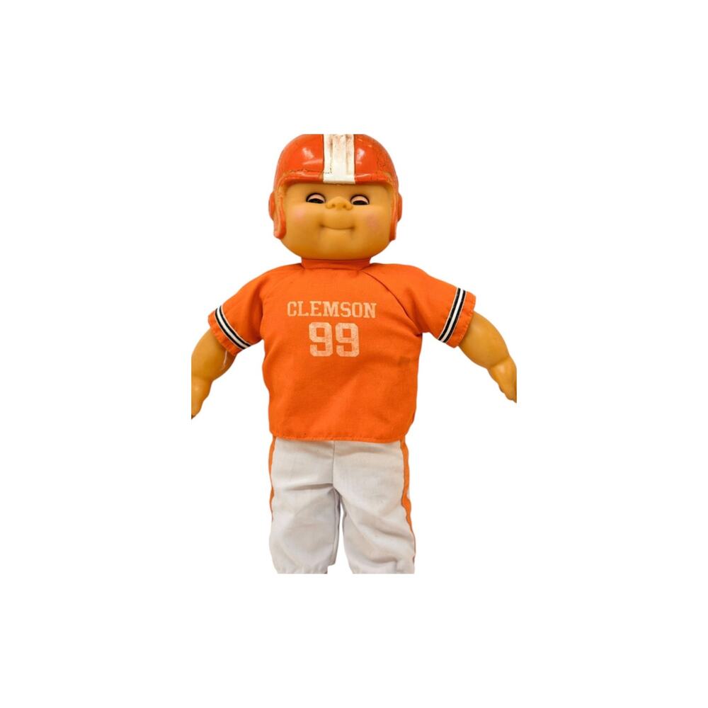 Vintage 1985 Clemson Tigers Football Player Doll Lesney Soft Body NCAA Toy